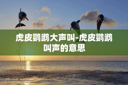 虎皮鸚鵡大聲叫-虎皮鸚鵡叫聲的意思