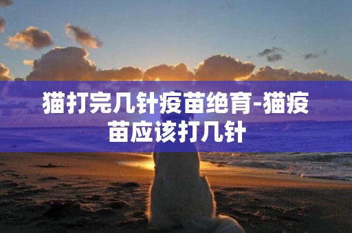 貓打完幾針疫苗絕育-貓疫苗應該打幾針