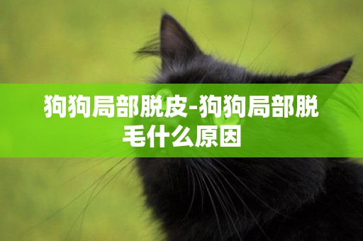狗狗局部脫皮-狗狗局部脫毛什么原因