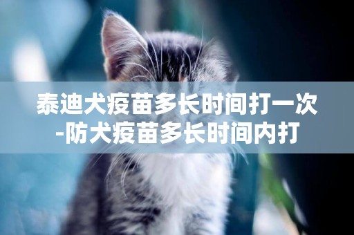 泰迪犬疫苗多長時間打一次-防犬疫苗多長時間內打