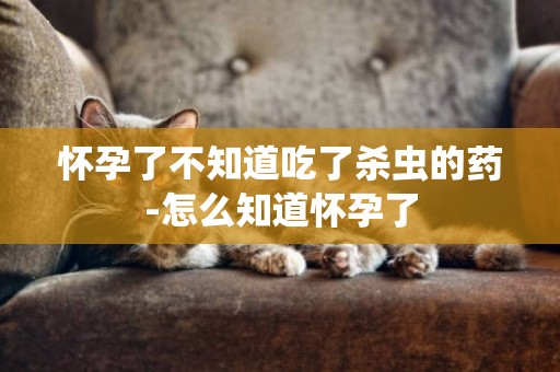 懷孕了不知道吃了殺蟲的藥-怎么知道懷孕了