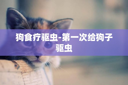 狗食療驅蟲-第一次給狗子驅蟲