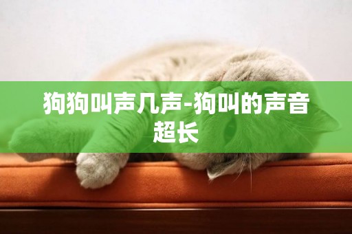 狗狗叫聲幾聲-狗叫的聲音超長