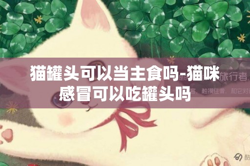 貓罐頭可以當主食嗎-貓咪感冒可以吃罐頭嗎