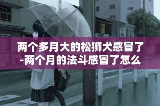 兩個多月大的松獅犬感冒了-兩個月的法斗感冒了怎么辦