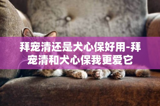 拜寵清還是犬心保好用-拜寵清和犬心保我更愛它