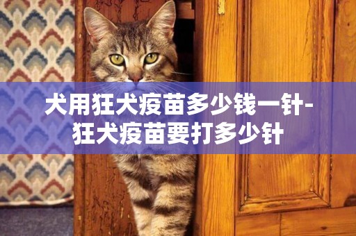 犬用狂犬疫苗多少錢一針-狂犬疫苗要打多少針