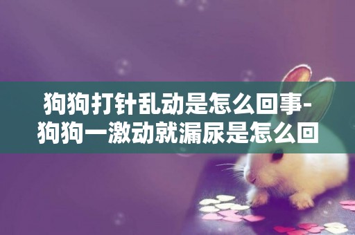 狗狗打針亂動是怎么回事-狗狗一激動就漏尿是怎么回事