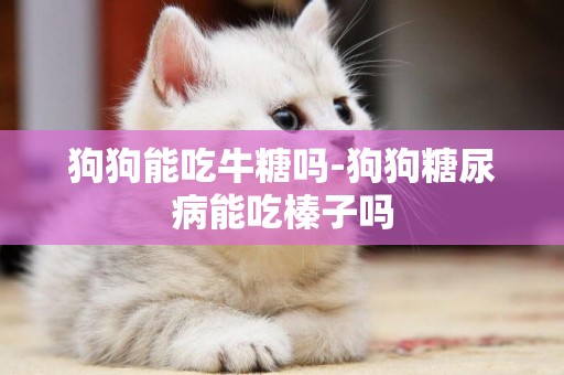 狗狗能吃牛糖嗎-狗狗糖尿病能吃榛子嗎