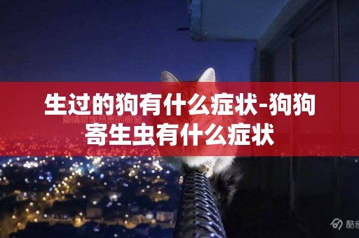 生過的狗有什么癥狀-狗狗寄生蟲有什么癥狀