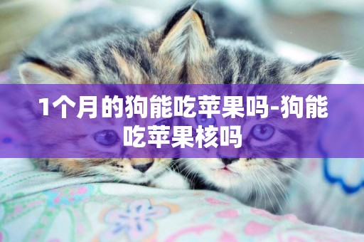 1個月的狗能吃蘋果嗎-狗能吃蘋果核嗎