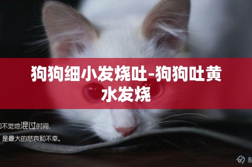 狗狗細小發燒吐-狗狗吐黃水發燒